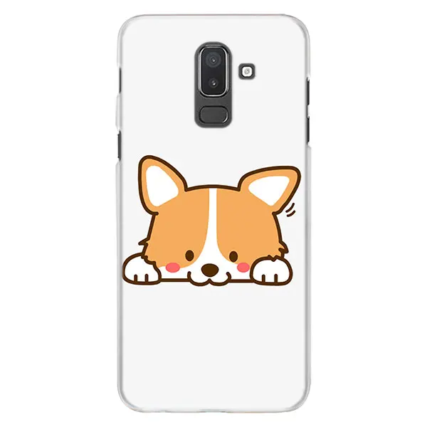 10 Каваи Шиба корги собака Телефон чехол s для samsung Galaxy J4 J6 Plus J3 J7 J8 C2 Core J5 J7 Prime Жесткий PC Coque чехол - Цвет: 10