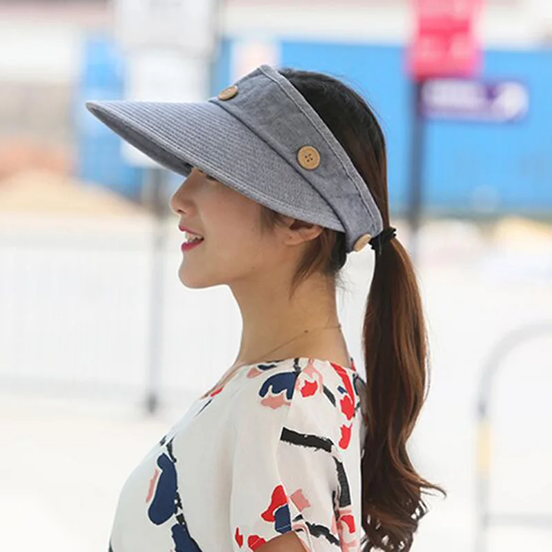 Женская кружевная шляпа на пуговицах летняя Солнцезащитная с защитой от