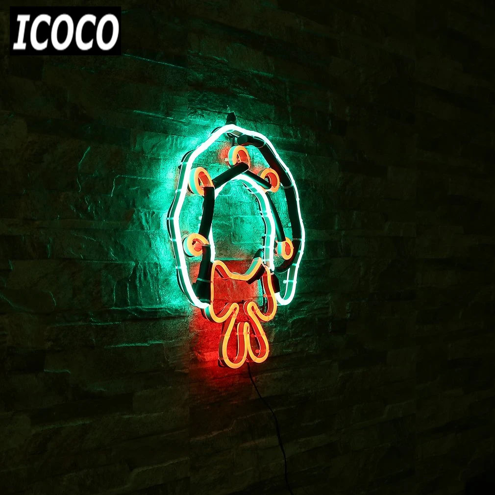 ICOCO 1 шт. Рождественская декоративная неоновая вывеска световая гирлянда