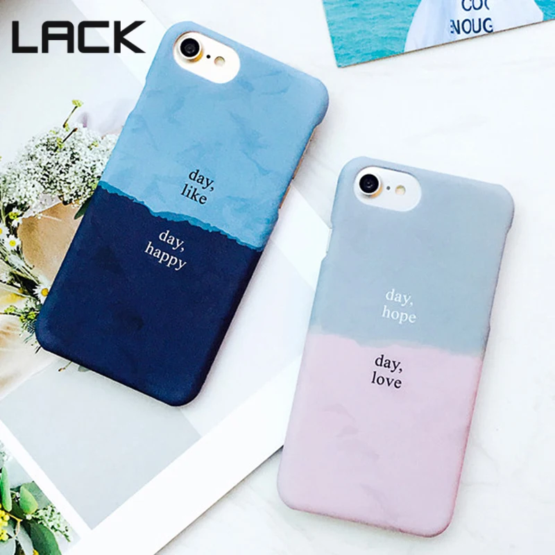 Чехол для iphone 7 с надписью LACK модный мультяшный чехол PLus милые Чехлы телефона
