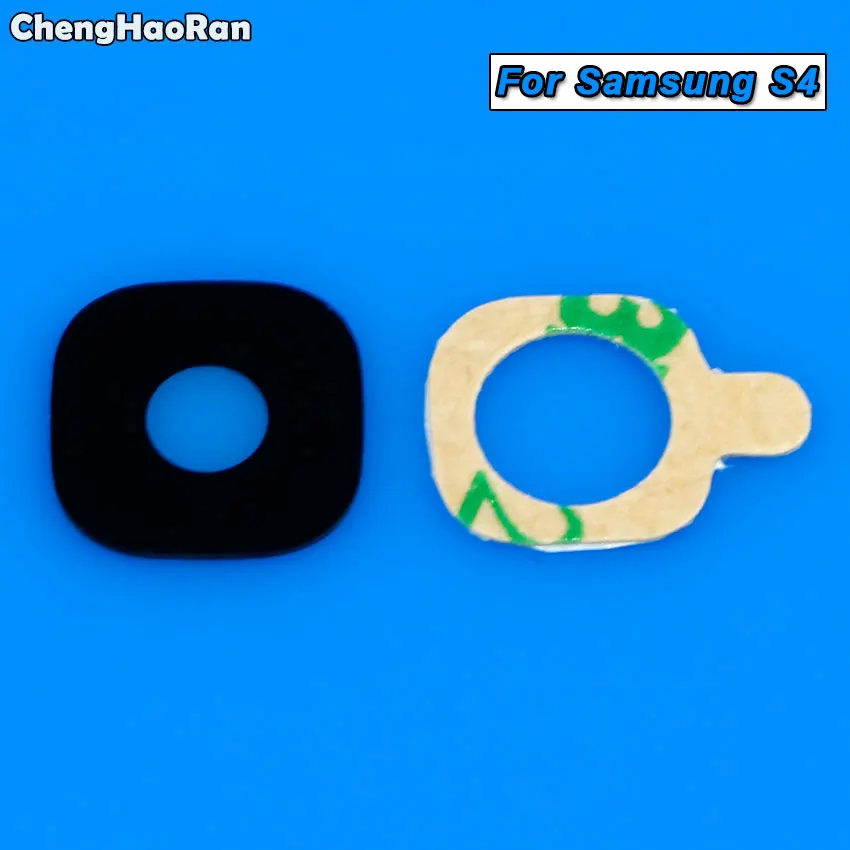 S4 ChengHaoRan объектив для камеры samsung Galaxy S3 S4 S5 S6 S7 Edge Plus S8 S9 задний объектив камеры с клейкой наклейкой - Цвет: S4