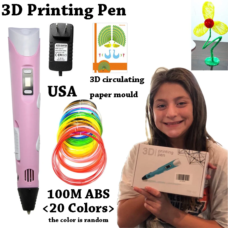 Лидер продаж ручка для 3d печати с улучшенным светодиодным экраном сделай сам 100 м
