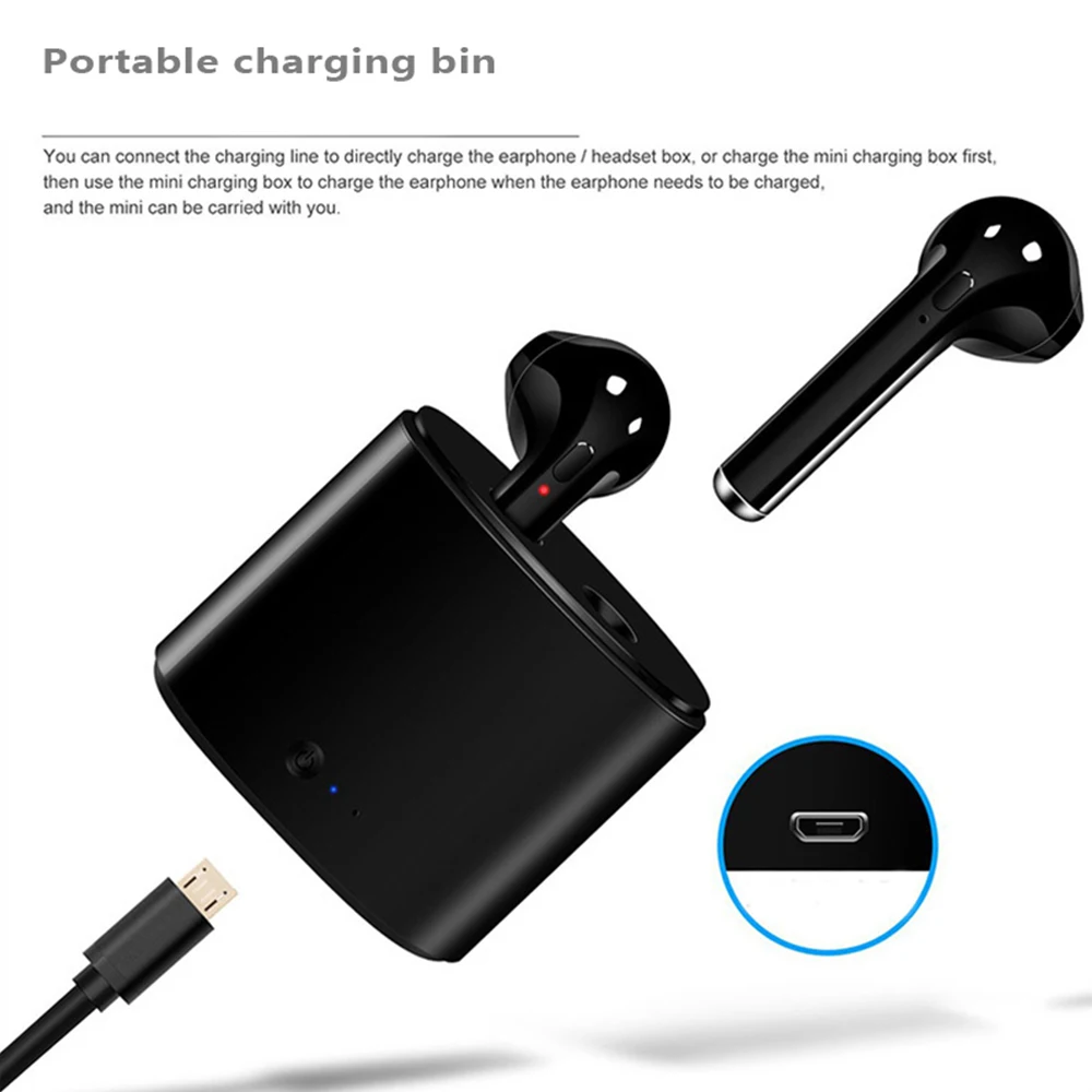 Ubit горячая Распродажа i7s TWS мини беспроводные Bluetooth наушники стерео гарнитура с