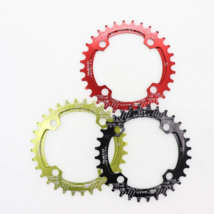 Улитка цепь 96 BCD круглый для shimano 32t 34t 36t 38t зуб один зуб пластина MTB горный велосипед 96BCD дорожный велосипед 32 34 36 38