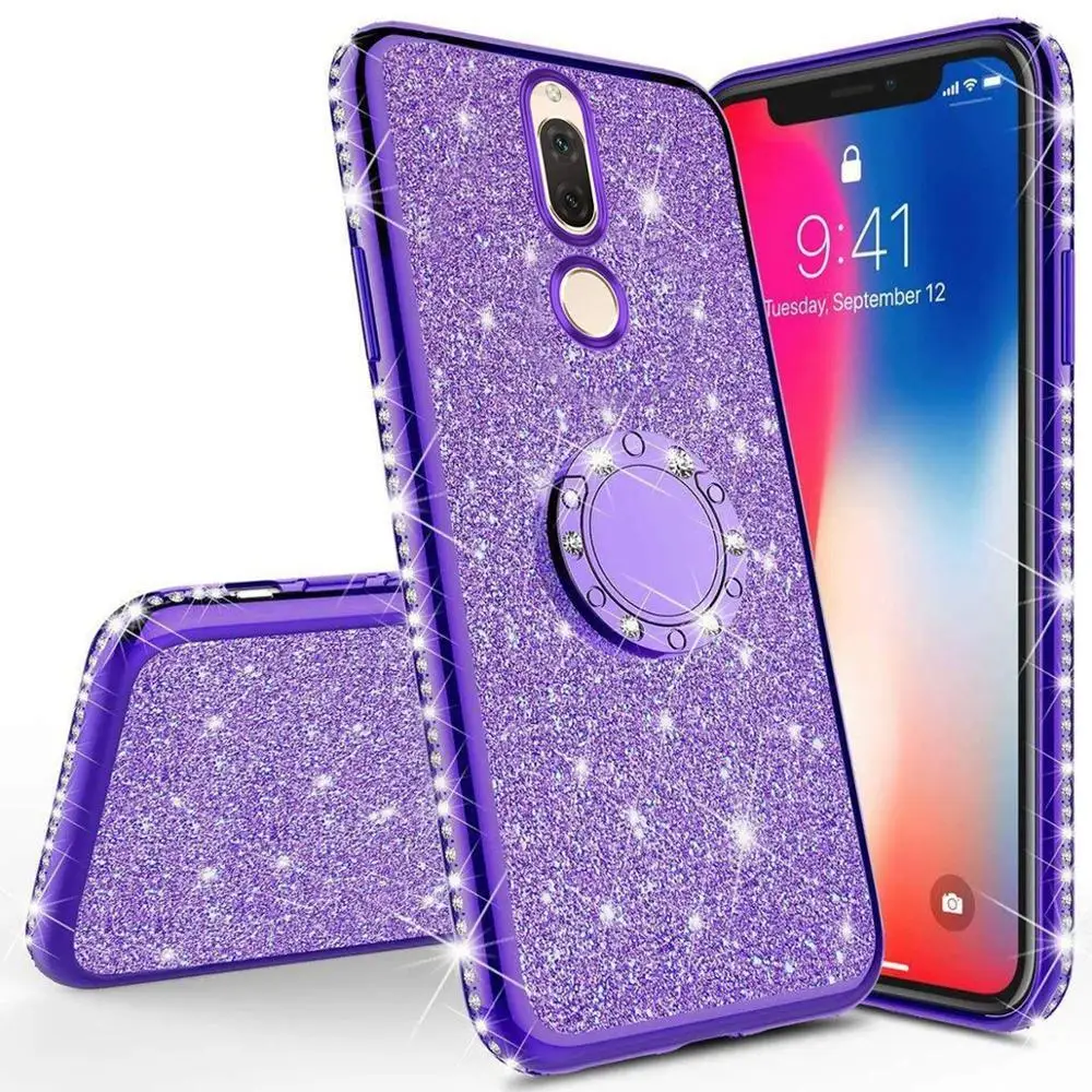 Чехол со стразами для Huawei Mate 10 Lite чехол с кристаллами Huawe Pro блестящее кольцо