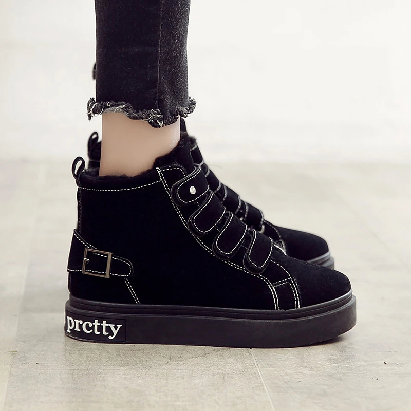 Chaussures femme зимние сапоги на платформе черный кружево до женская повседневная