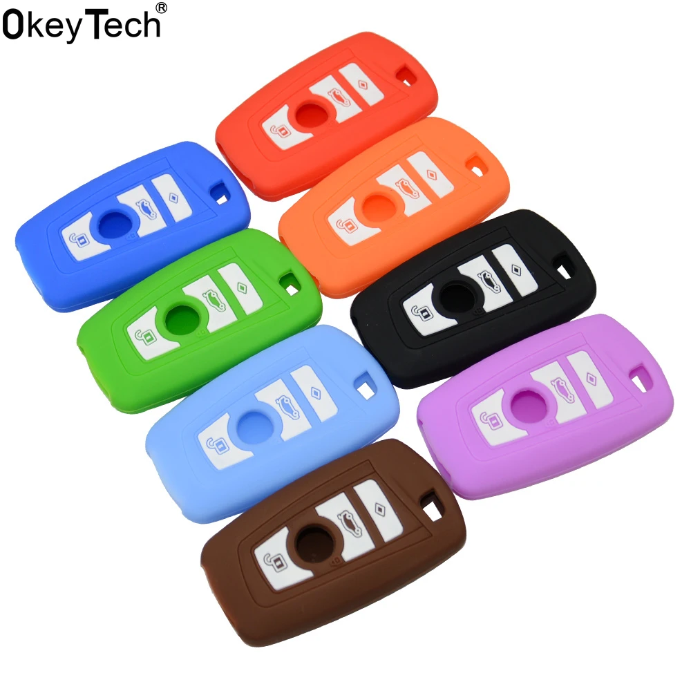 OkeyTech силиконовый чехол для автомобильного ключа подходит BMW 1 2 3 5 7 серии F10 F20 F30 335