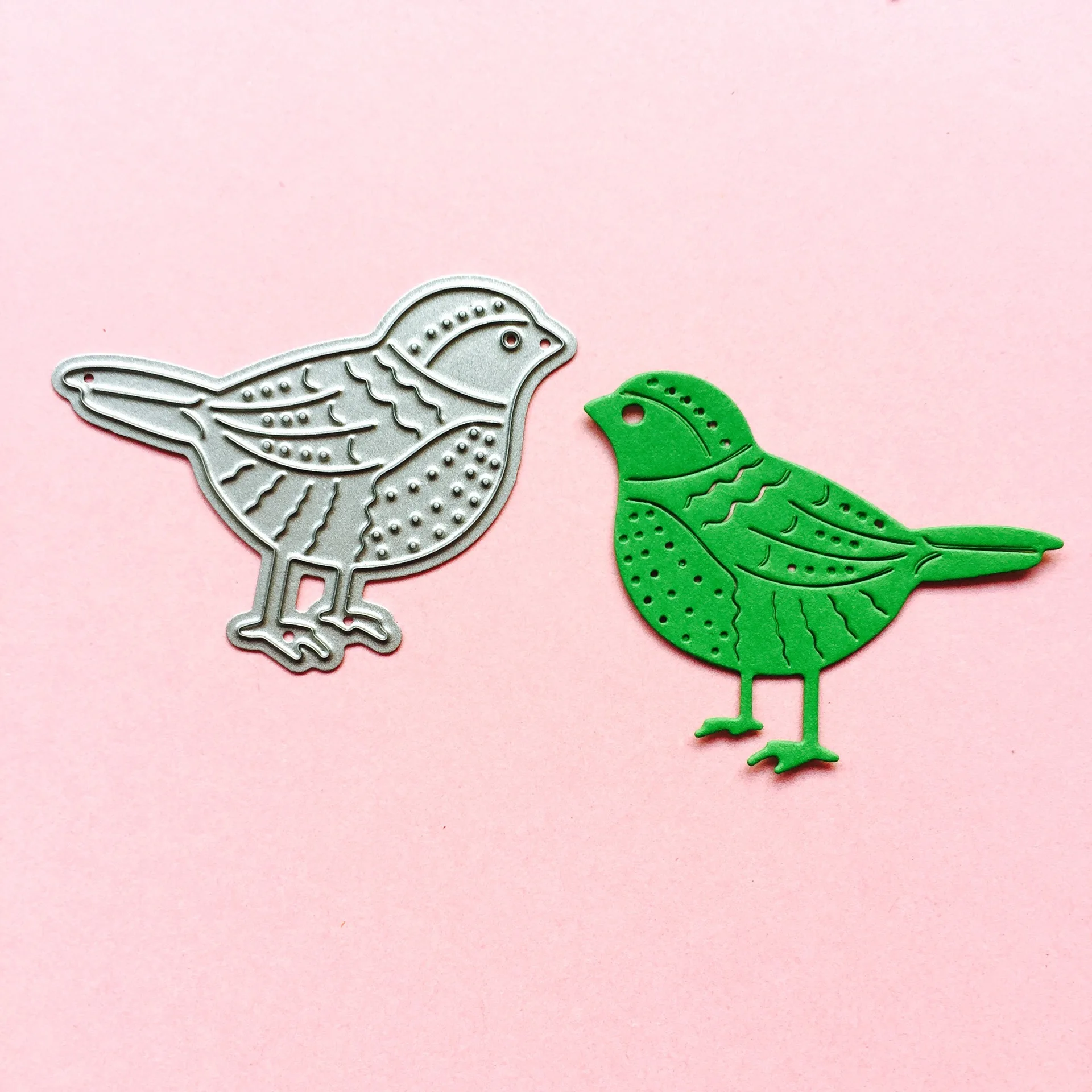 ИМЭМО 4 шт./компл. птицы фольга трафареты для пресс формы DIY Скрапбукинг фото