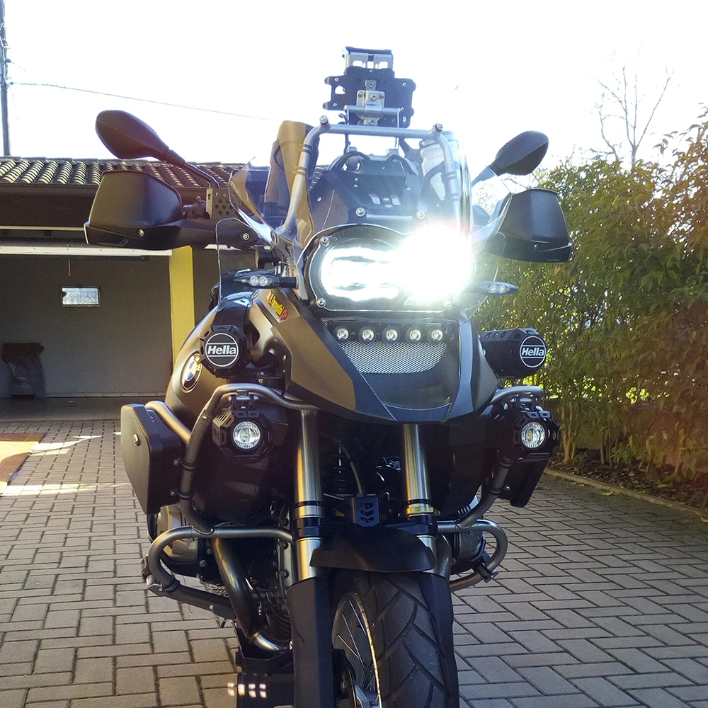 Светодиодная передняя фара с белым DRL для BMW R1200GS R1200 GS adv LC 2004 2012 подходит масляного