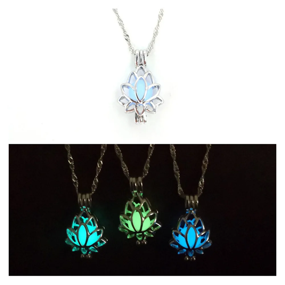 Женское ожерелье с подвеской в виде цветка лотоса 45 см 1 шт.|Подвески| |