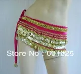 Платок для танца живота 338 монет золотистого/серебристого цвета|belt scarf|belt cp v2