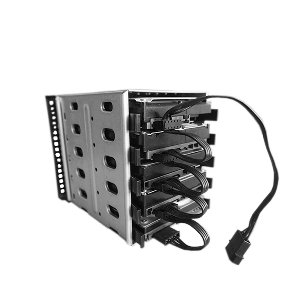 Wholesale 5 Slots 3.5inch SATA SAS HDD Cage Rack Hard Driver Tray Caddy with Fan Space