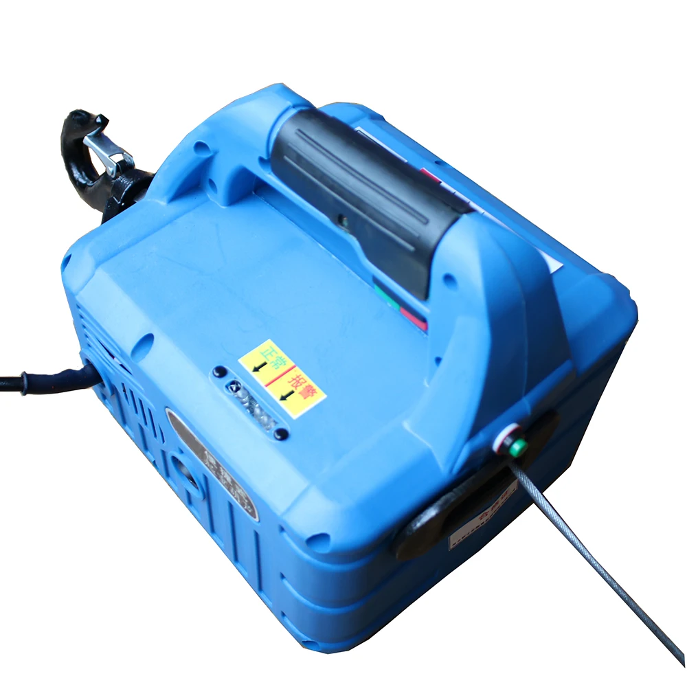 RU 220V Portable Electric Winch 500KGX7.6M 200x19M with wireless remote controller winch traction block Electric hoist windlass