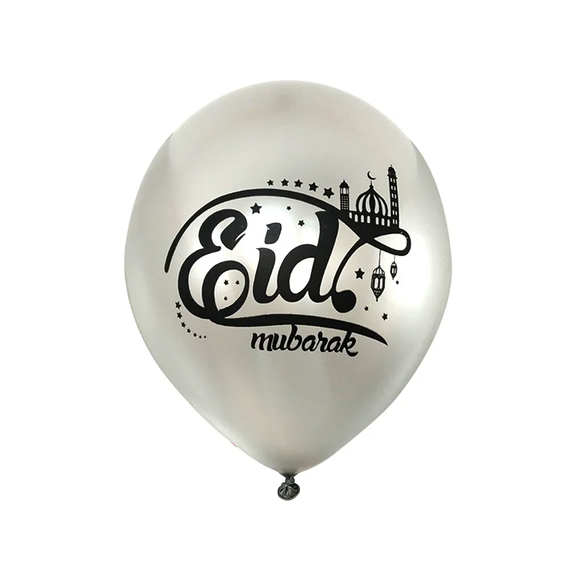 10 шт. золотистый и черный воздушные шары Eid Mubarak висячий мусульманские