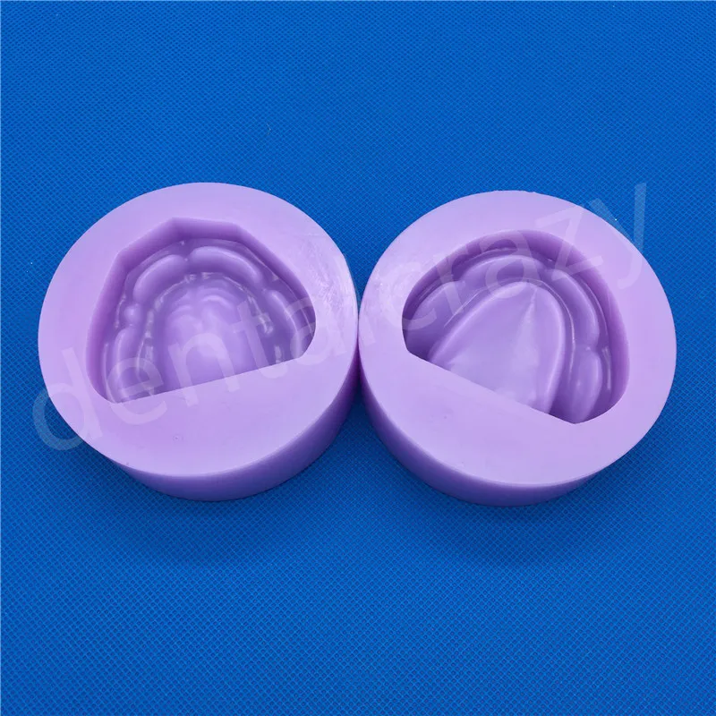 Гипс стоматологический модель формы Edentulous Jaw Base Silicon Complete Block-фиолетовые