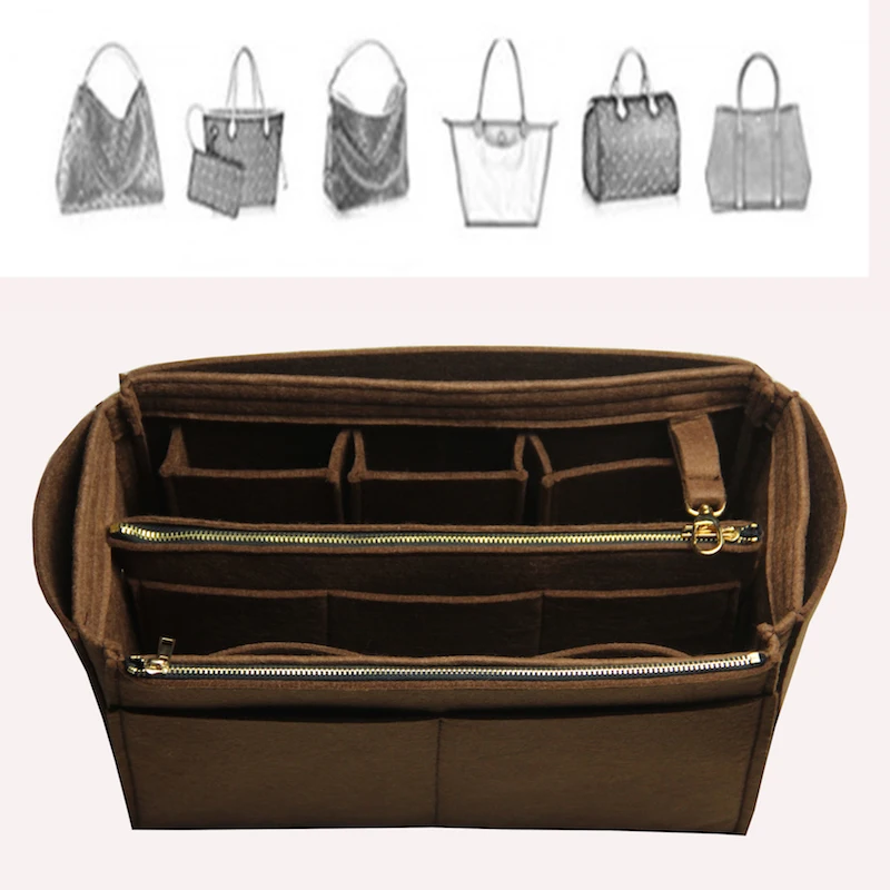 Neverfull Speedy эксклюзивная настраиваемая сумка-Органайзер из войлока, сумка-Органайзер(w/съемный карман на молнии), вставка для подгузников