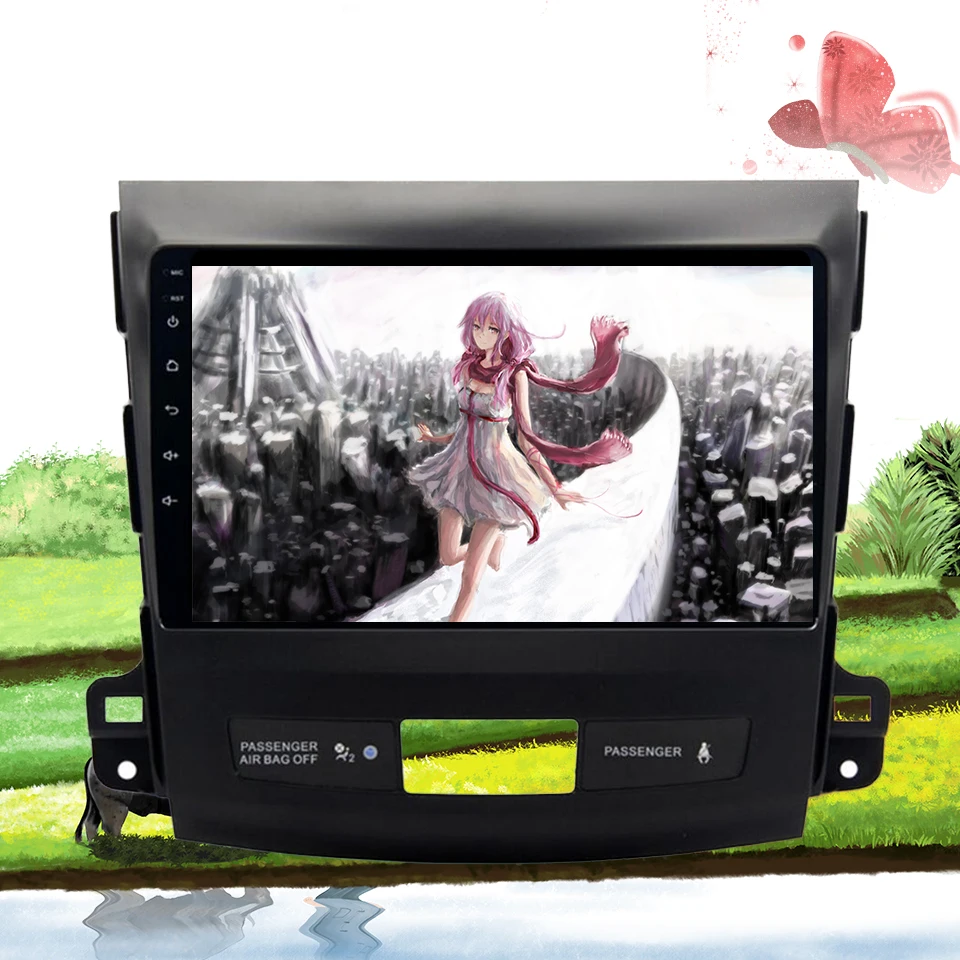 Автомобильный мультимедийный плеер 2 din Авто DVD android 10 0 9 дюймов ForMitsubishi Outlander 2006 2013