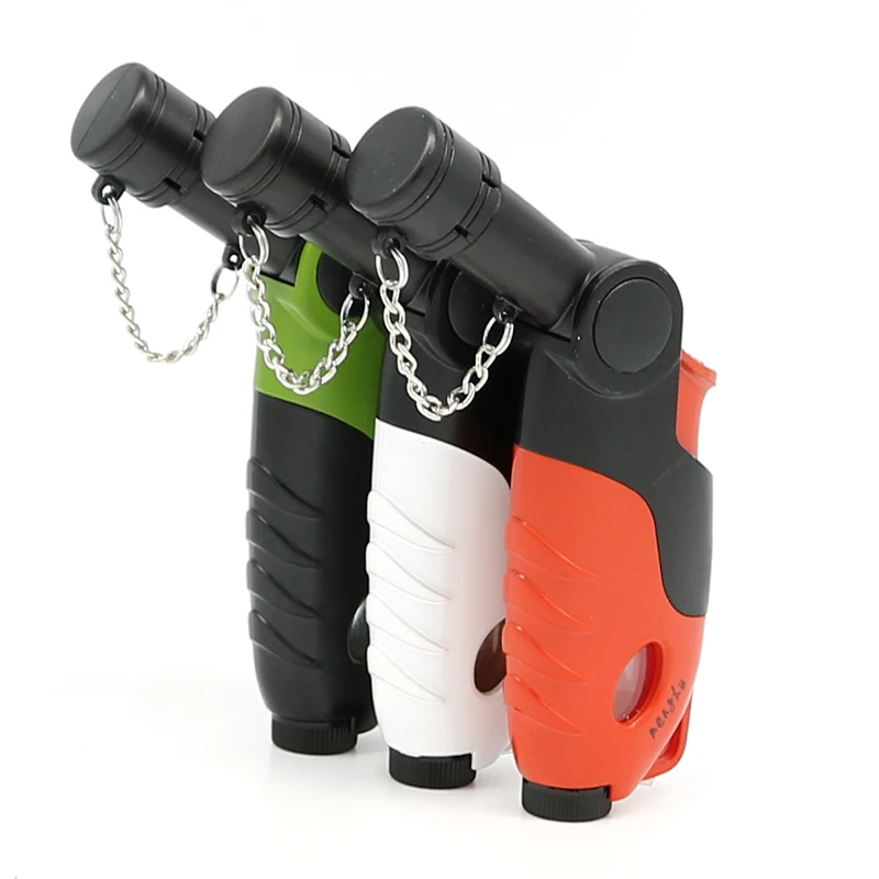 Ветрозащитный бутан Jet 1300 фонарь зажигалка с ремешком случайный цвет без