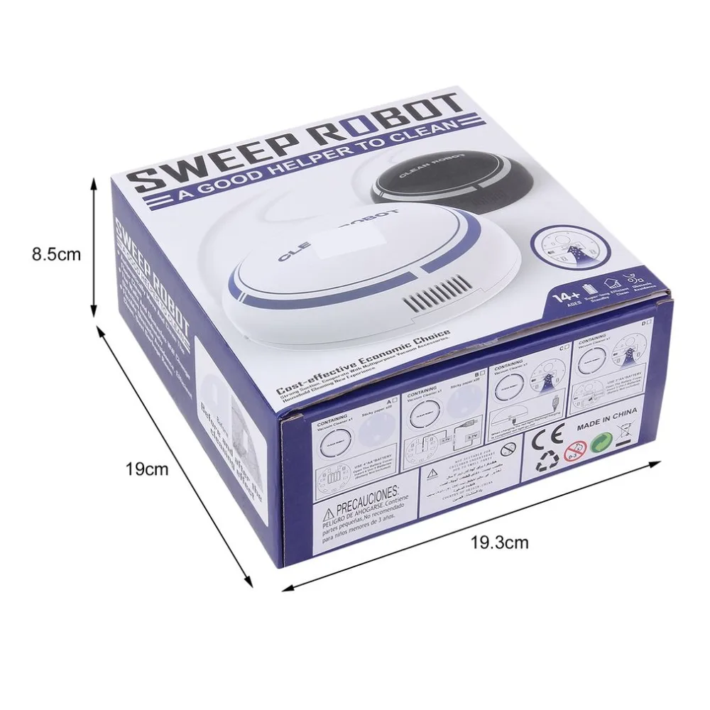 Электрический беспроводной робот пылесос с функцией сухой уборки и зарядкой от