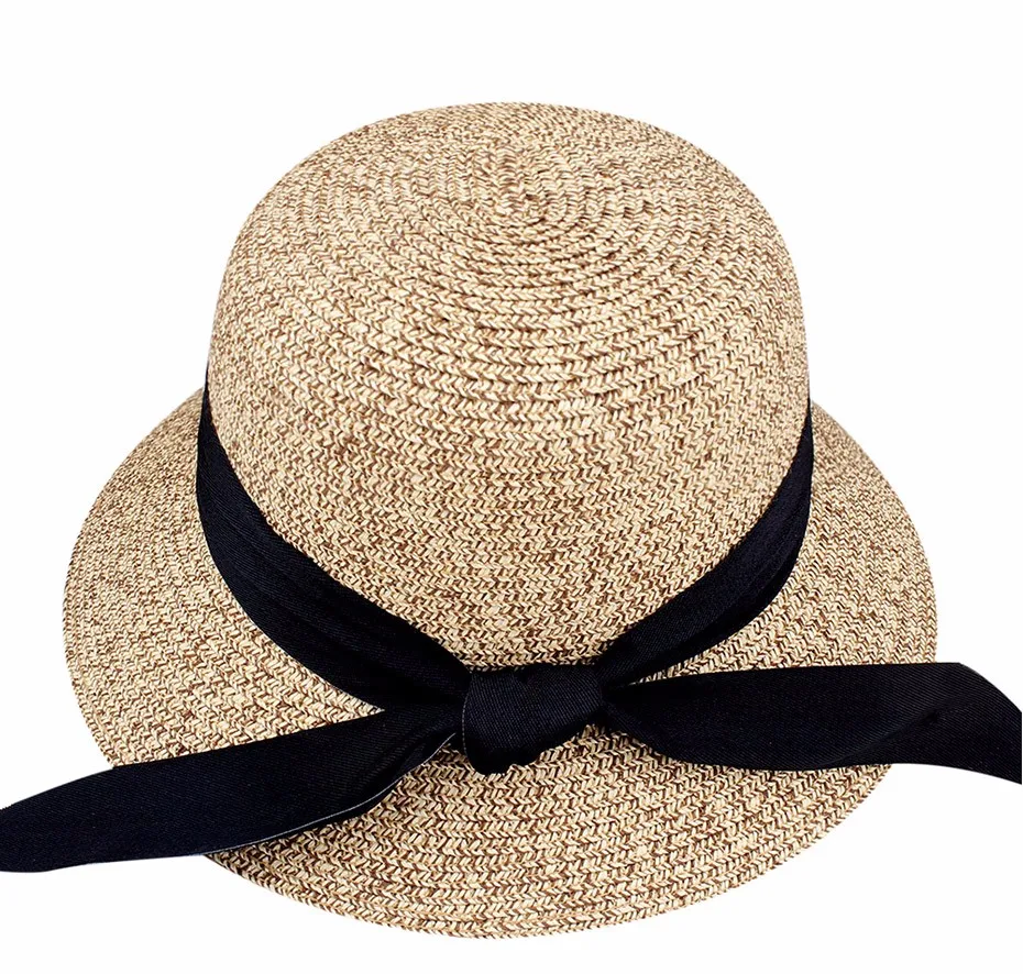 FURTALK летняя шляпа для женщин соломенной шляпе для beach sun hat путешествия ведро hat панама