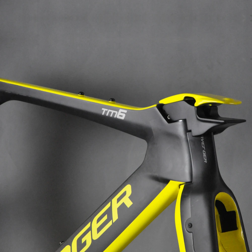 Карбоновое волокно Триатлон велосипедный каркас логотип мстителя TM6 руль FM109 BB86 |
