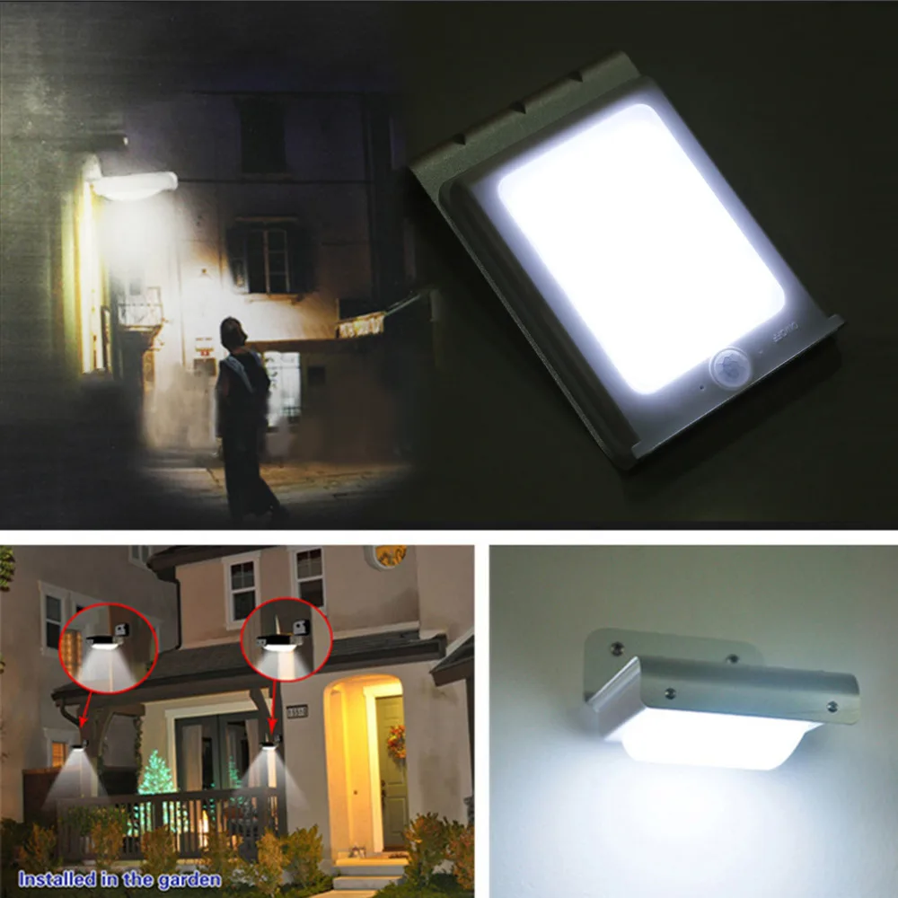LightInBox 16 светодиодный датчик движения солнечной энергии садовая Лампа