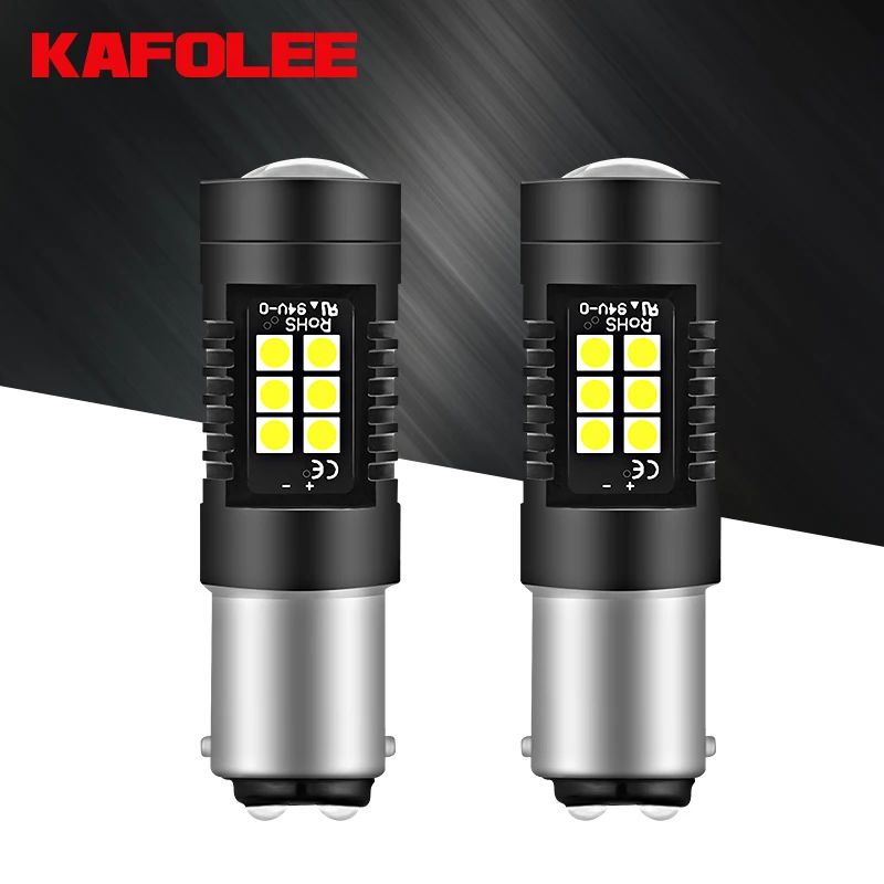 KAFOLEE 3 цвета на выбор BAY15D светодиодный 1157 P21/5W led BA15D красный белый и желтый стоп