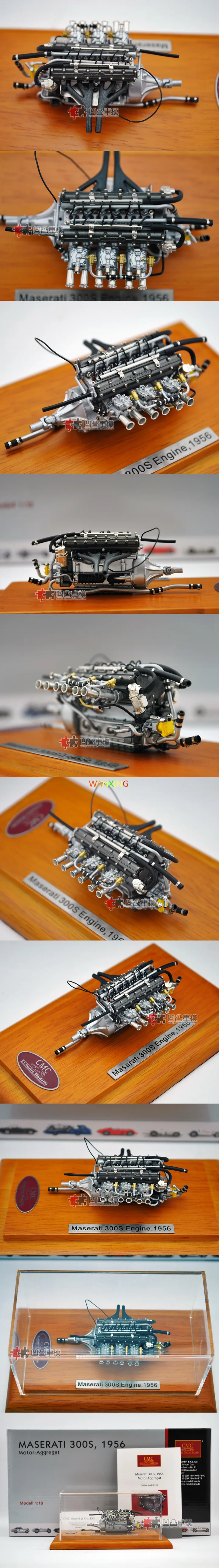 CMC 1/18 масштабная модель 1956 Maserati 300S деревянная базовая модель двигателя игрушки из сплава Хобби Коллекционные сувениры EMS