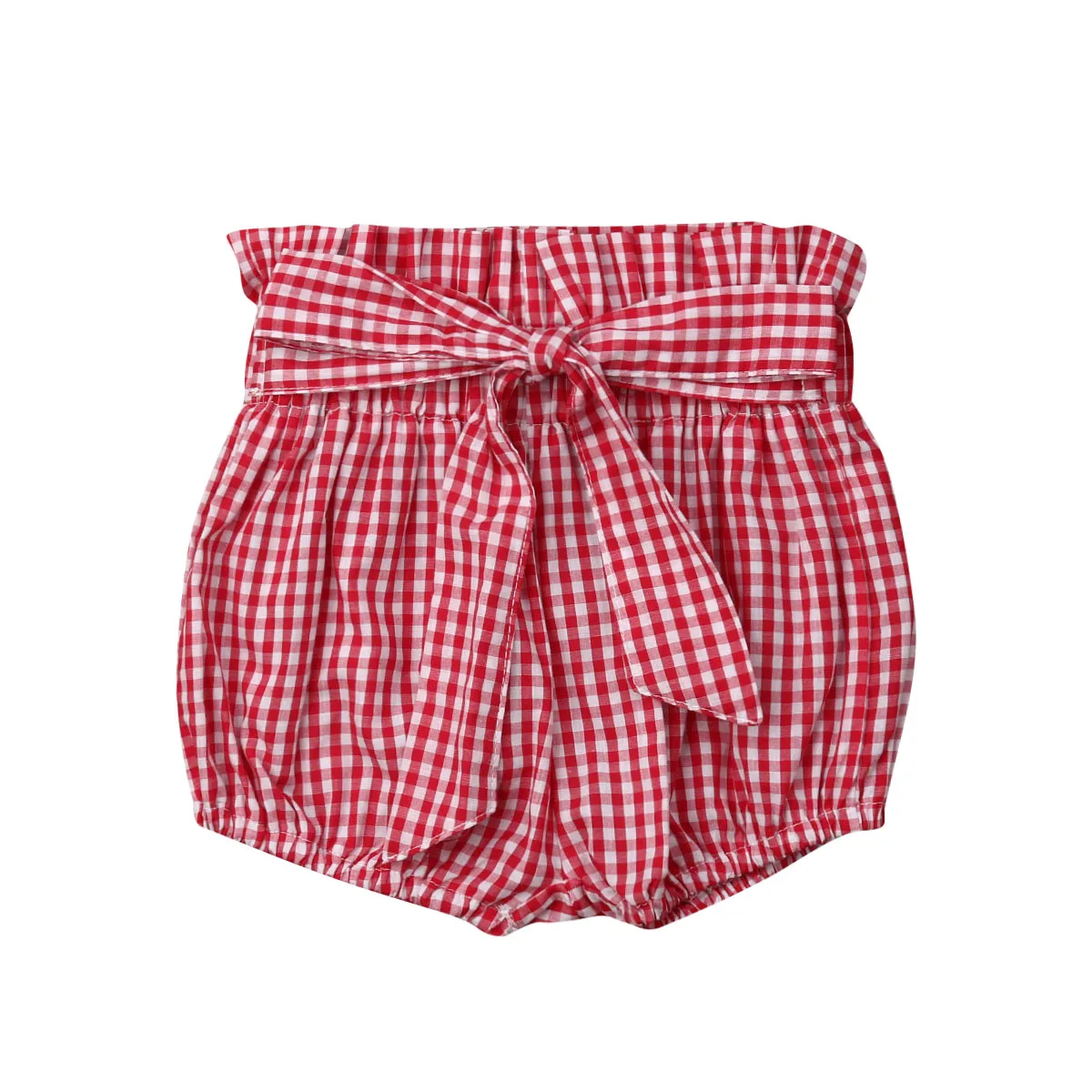 Новые летние шорты для маленьких девочек милые клетчатые шаровары в горошек
