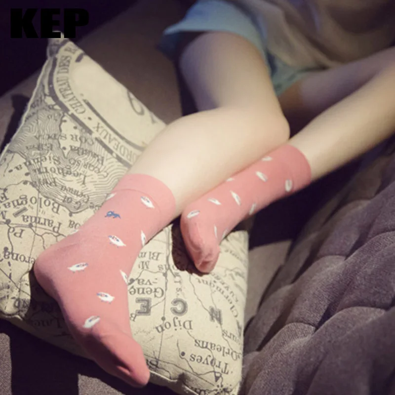 Мультфильм смешные носки Для женщин милые овечки панда енот Чик Pattern Harajuku