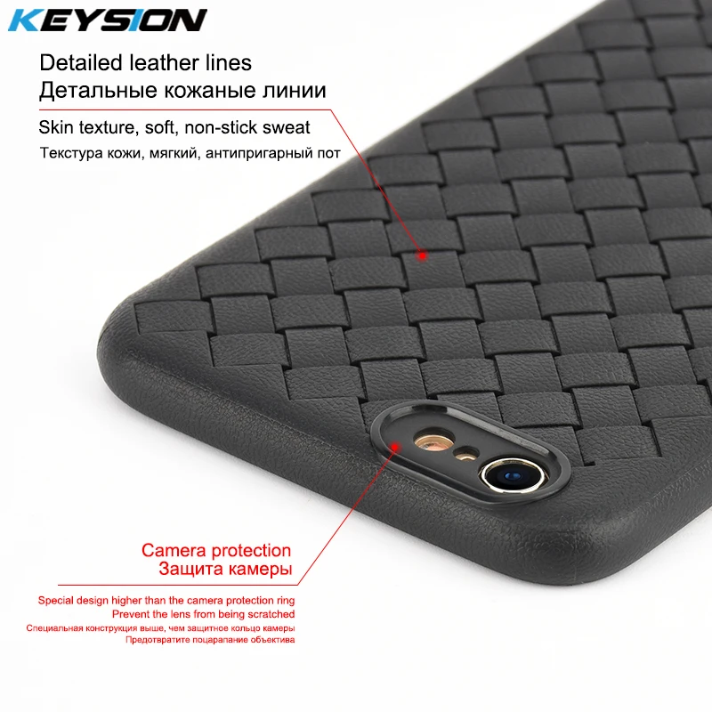 KEYSION супер мягкий чехол для телефона iPhone 6 6s Plus роскошные тканевые Чехлы