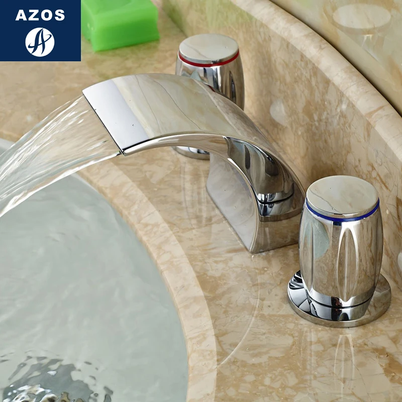 Смесители для раковины в ванную комнату устанавливаемый на бортик водопад