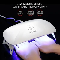 rs nail 24w uv led lamp nail dryer portable usb cable curing for uv gel nail polish dryer charge portable power nail art tool