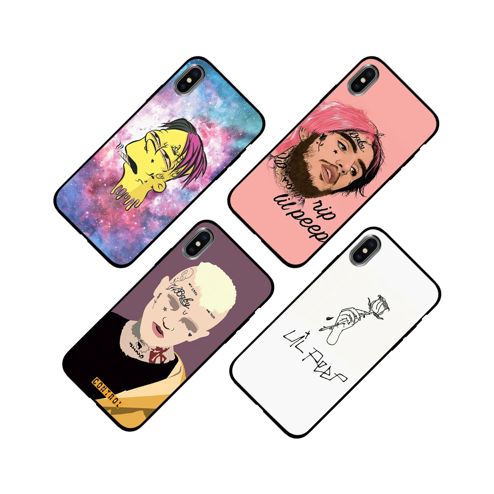 Funy and cute Lil Peep Мягкий чехол из ТПУ для Apple iPhone 6 6S 7 8 Plus 5 5S SE X XS MAX XR силиконовые