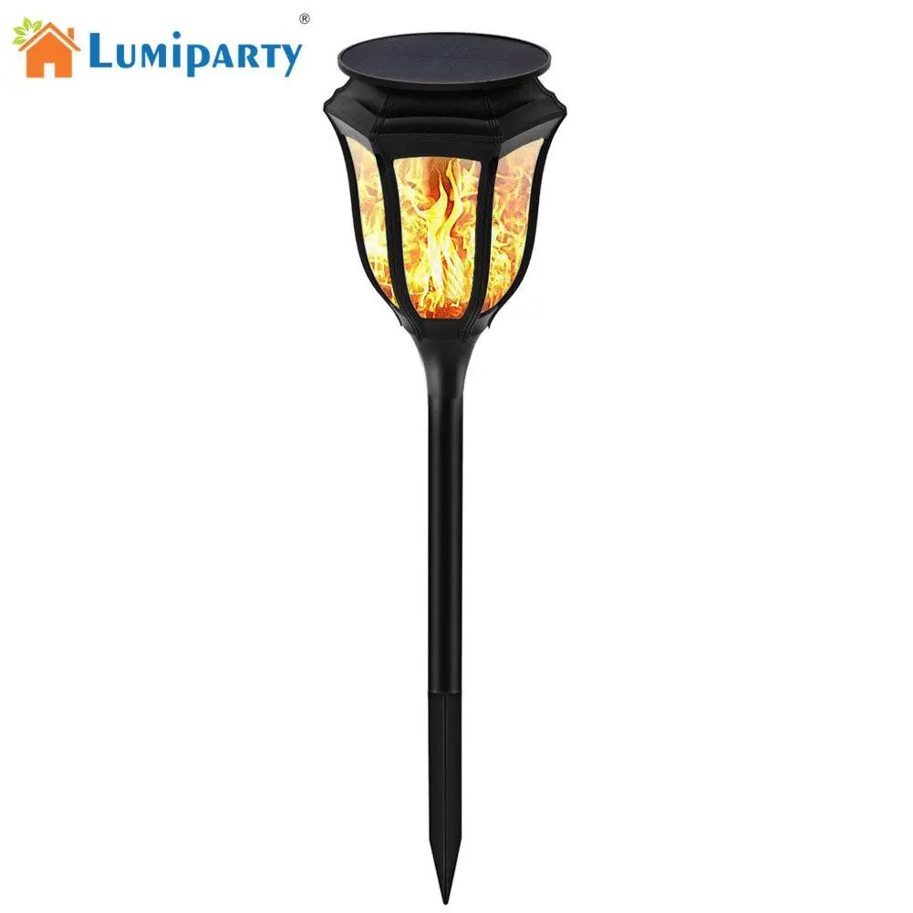 LumiParty Творческий Солнечная Мощность светодиодный шестиугольник пламя лампы