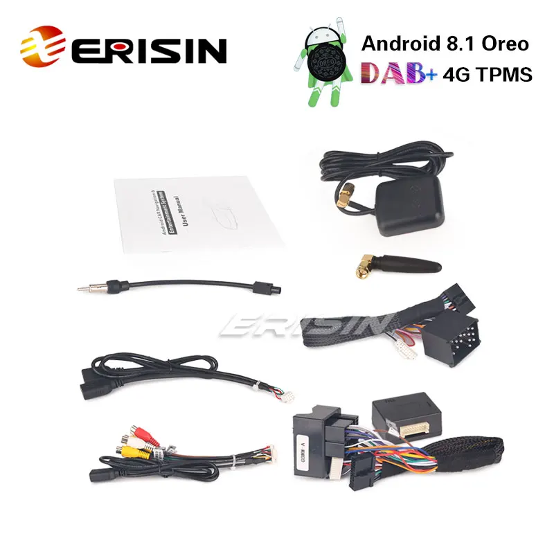 Erisin ES8296B 9 &quotDAB + 4G система контроля давления в шинах DVR Android 8 1 автомобиль радио gps
