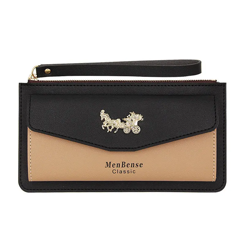 PHAMOZ модные роскошные длинные деньги кожаный телефон большой клатч для женщин на