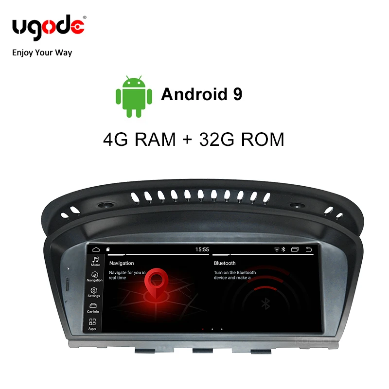 Автомобильный мультимедийный плеер Ugode Android 9 0 для BMW 3 серии 5 E60 E90 с монитором