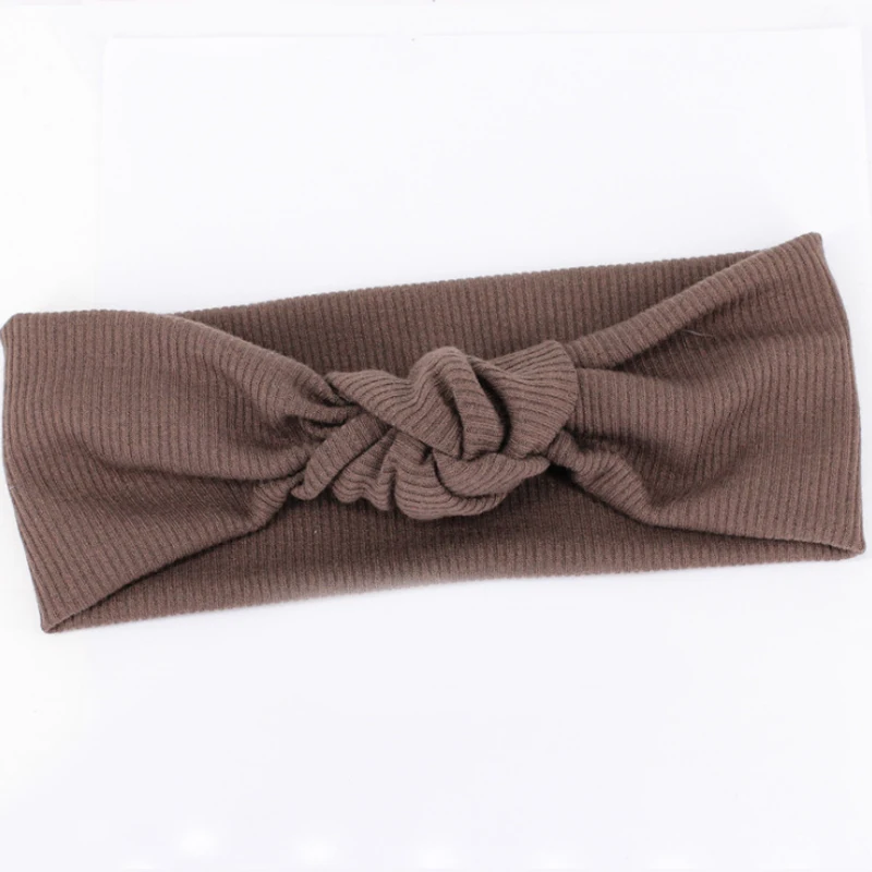 

LNRRABC Sale Korean Knitted Stripe Headband for women Twisted Knotted Cross Female hair rope Makeup Elastic girls Hair Band