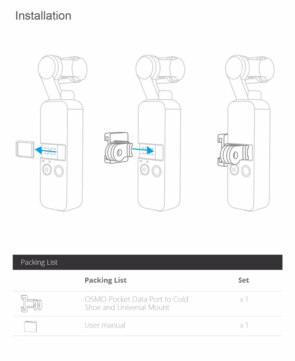 Для DJI Osmo Pocket Video Setup крепление для микрофона Vlogging L кронштейн светодиодный светильник подставка для микрофона для DJI Pocket аксессуары комплект расширения