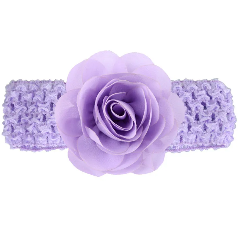 Elastic Baby Headbands Girls Lace Headband Chiffon Flower Hair Weave Band kids Accessories HFD157 | Детская одежда и обувь