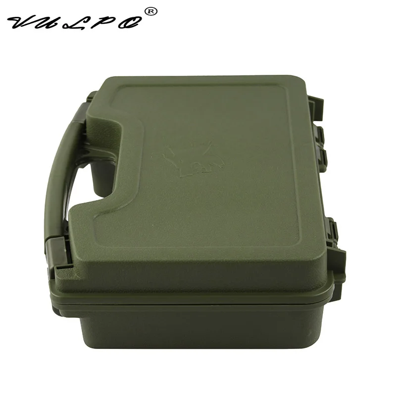VULPO ABS Pistol Case Tactical handbags Hard Gun Padded Foam Lining For Hunting Airsoft | Спорт и развлечения