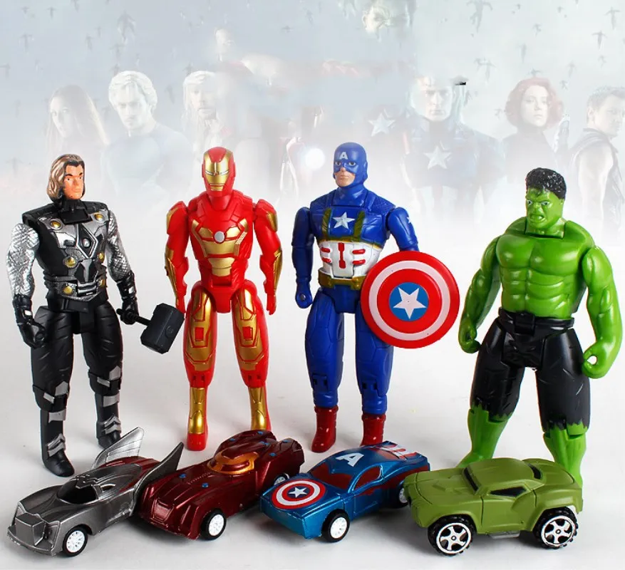 Marvel Мстители Капитан Америка Hero гражданская война супер движущиеся игрушки