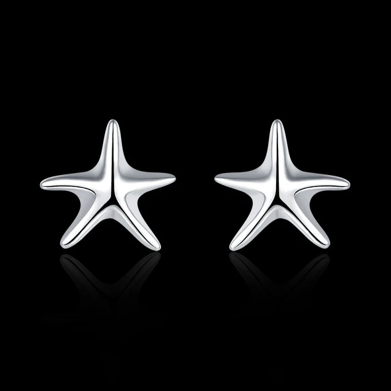 

Garilina Starfish earrings foreign trade star silver color simple earrings AE2193