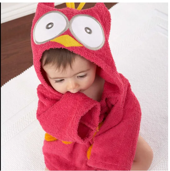 Детская ночная рубашка с капюшоном и животными BC1075|newborn bathrobe|newborn nightgownsnewborn baby