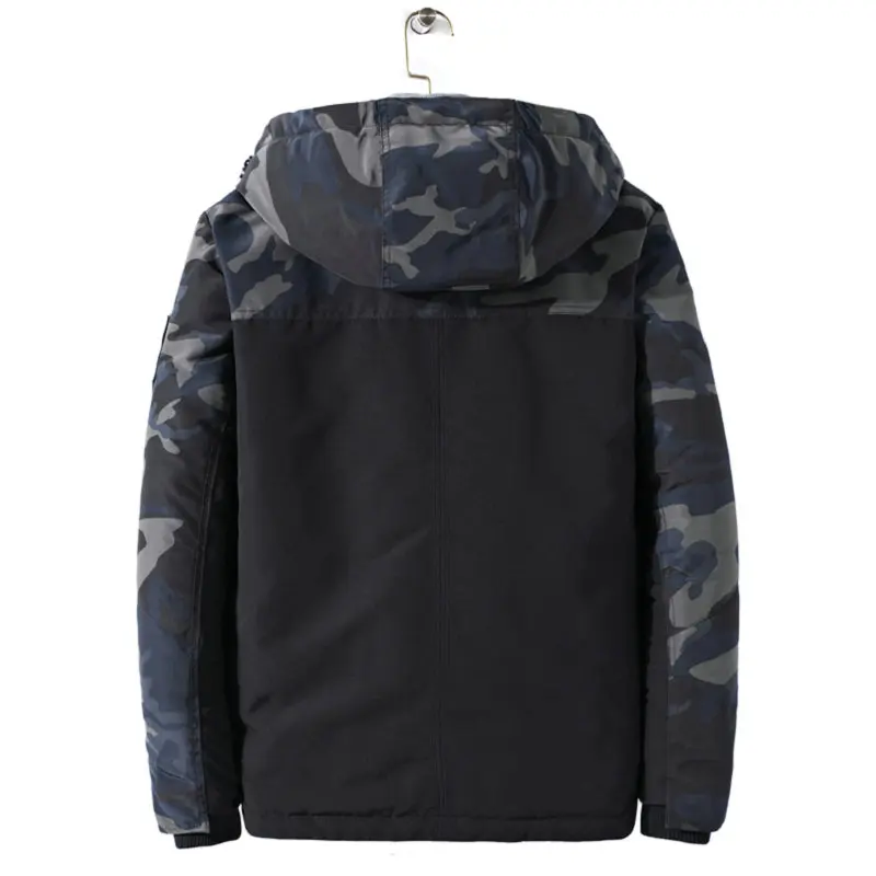 

Hot Fashion Camouflage Winter Jacket Men Hooded Casual Slim Mens Parka Jacket Camo Military Coat Thick Warm Mens Overcoat