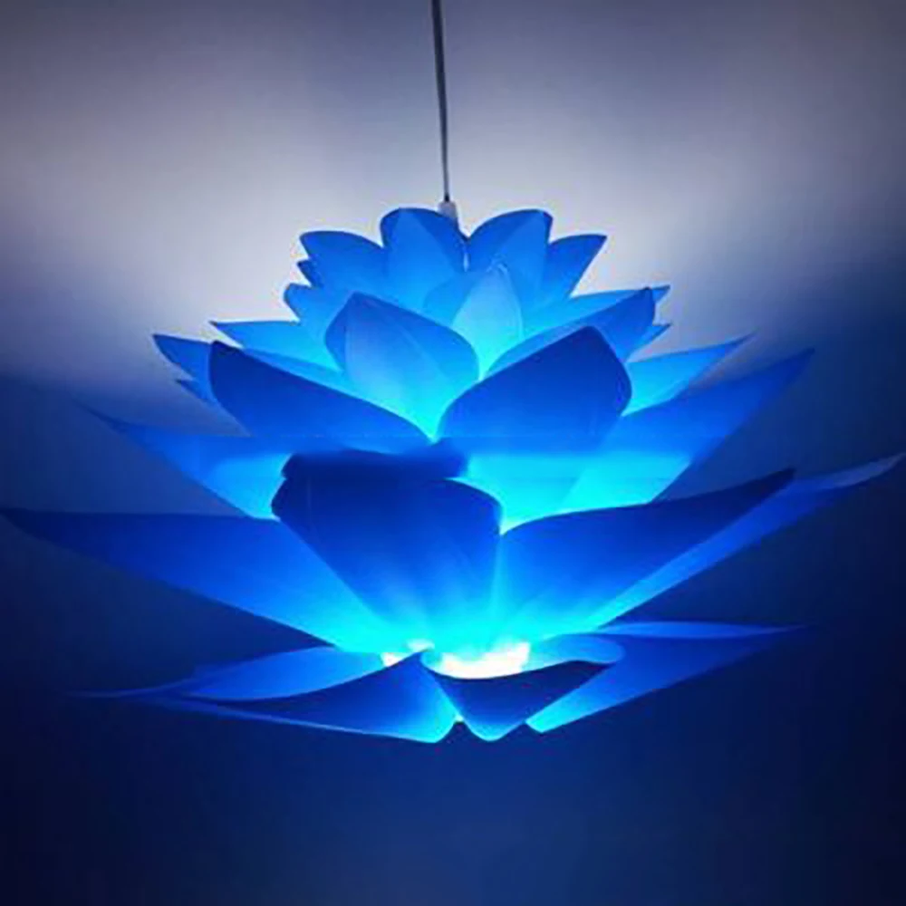 DIY лампа в виде цветка лотоса дневной свет чехол подвеска романтическое