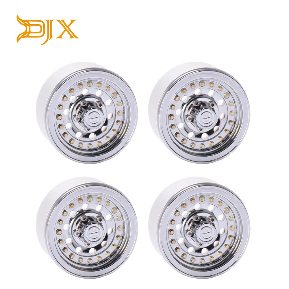 4 шт матовые серебряные 1 9 Beadlock колеса диски для 1/10 RC Гусеничный осевой SCX10 II 90046