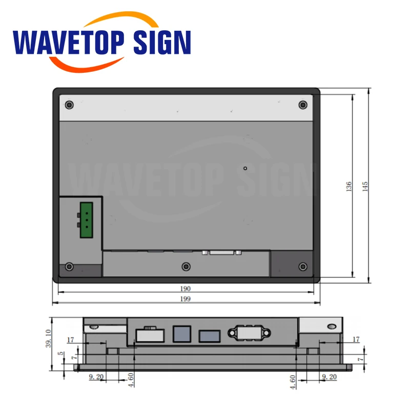 Ruida RDD6584G вибрации Ножи резки Управление Системы с 7 дюймов промышленный сенсорный