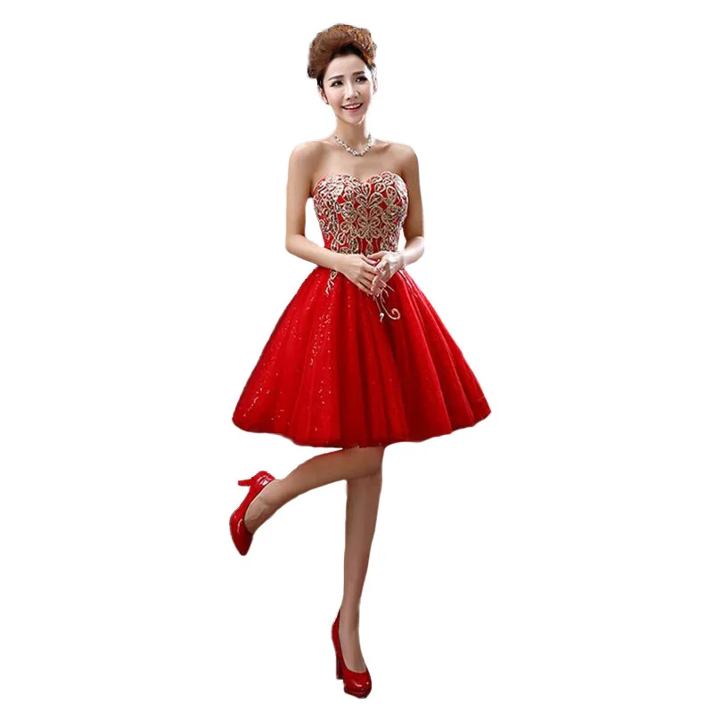 Розовое Золотое платье с блестками для подружек невесты 2016 модное облегающее